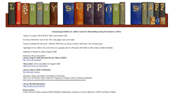 Desktop Screenshot of librarysupportstaff.com