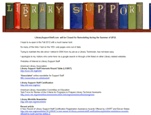 Tablet Screenshot of librarysupportstaff.com